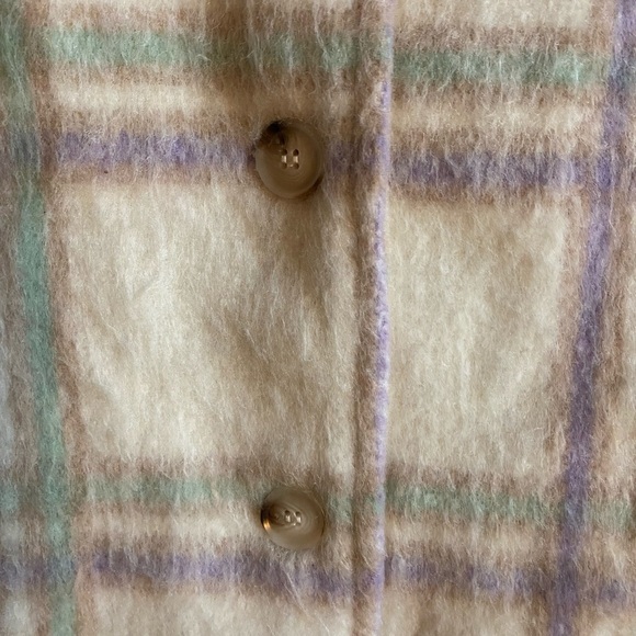 FRNCH Paris Sophie Wool Blend Brushed Plaid Preppy Academia Gorpcore Vest Size L - Picture 10 of 14